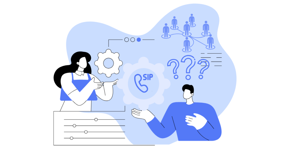 What is needed to connect a SIP number to a call center