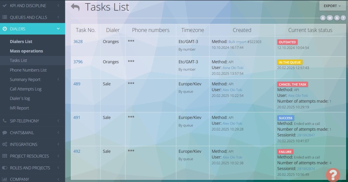 Task List