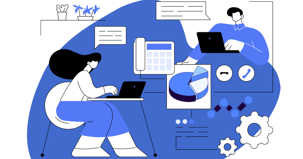 Statistics on incoming calls in the contact center