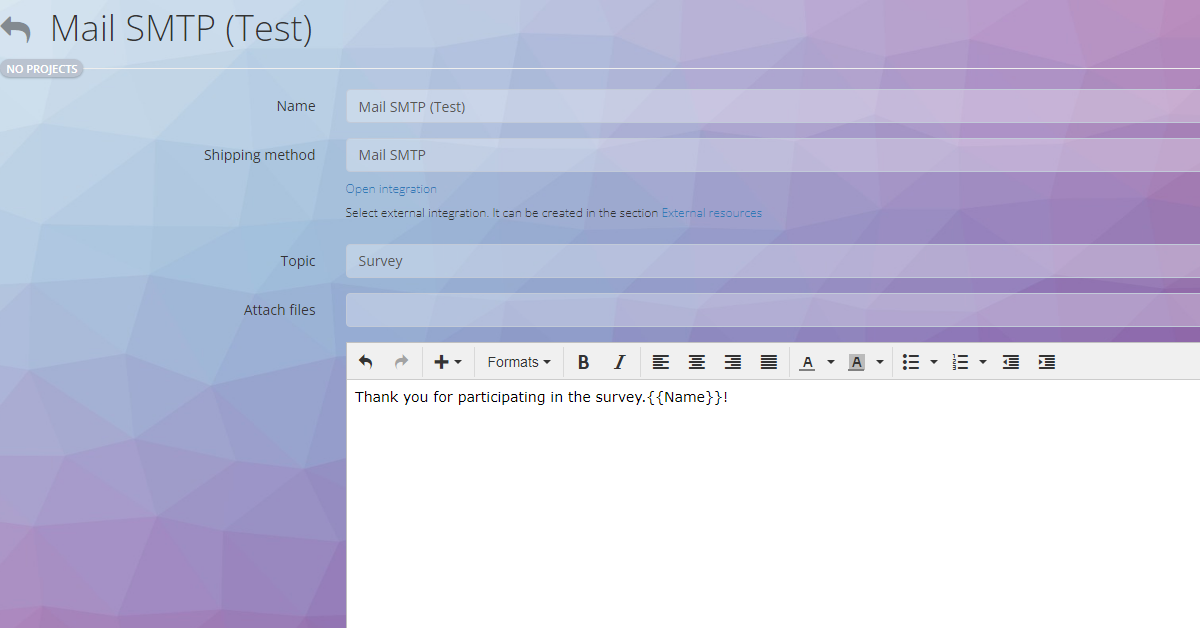 Sample Email Template in Oki-Toki