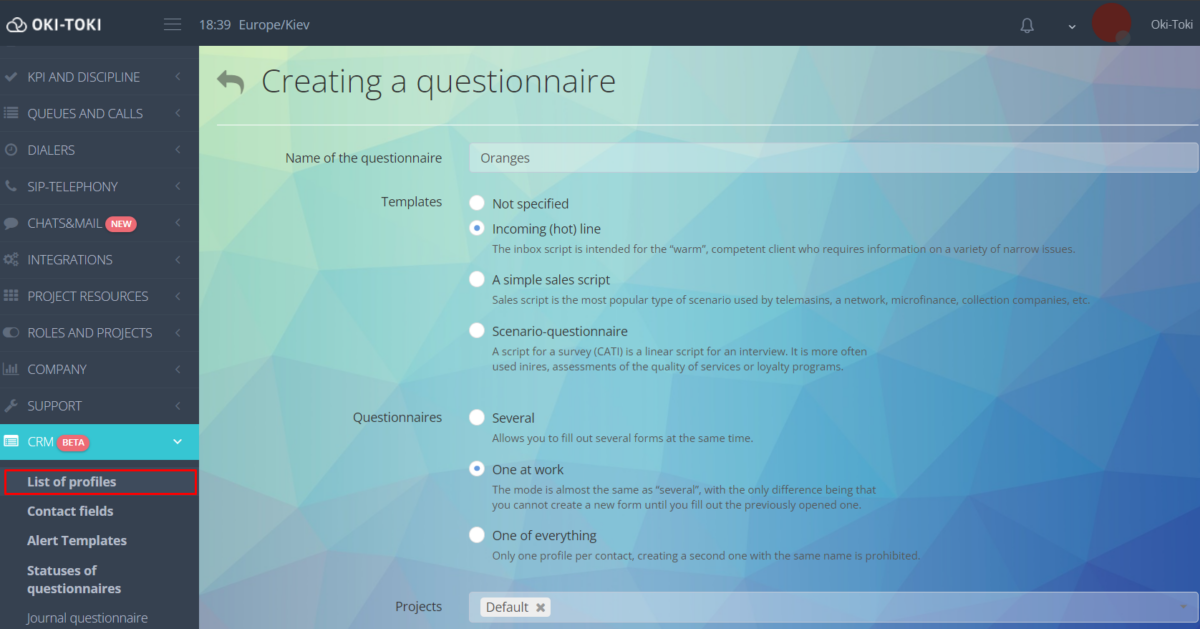 Creating a dialog script