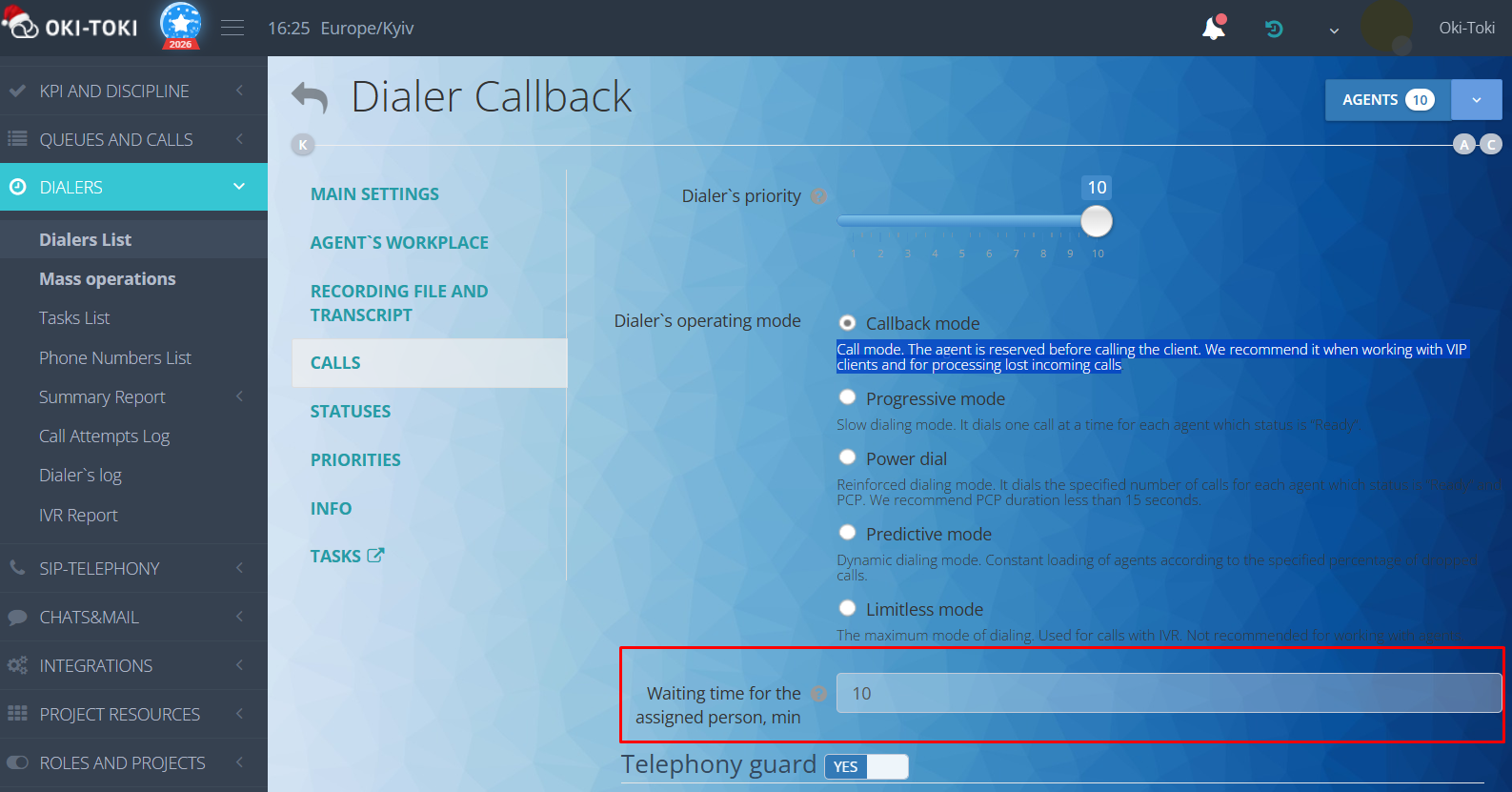 Waiting for responsible