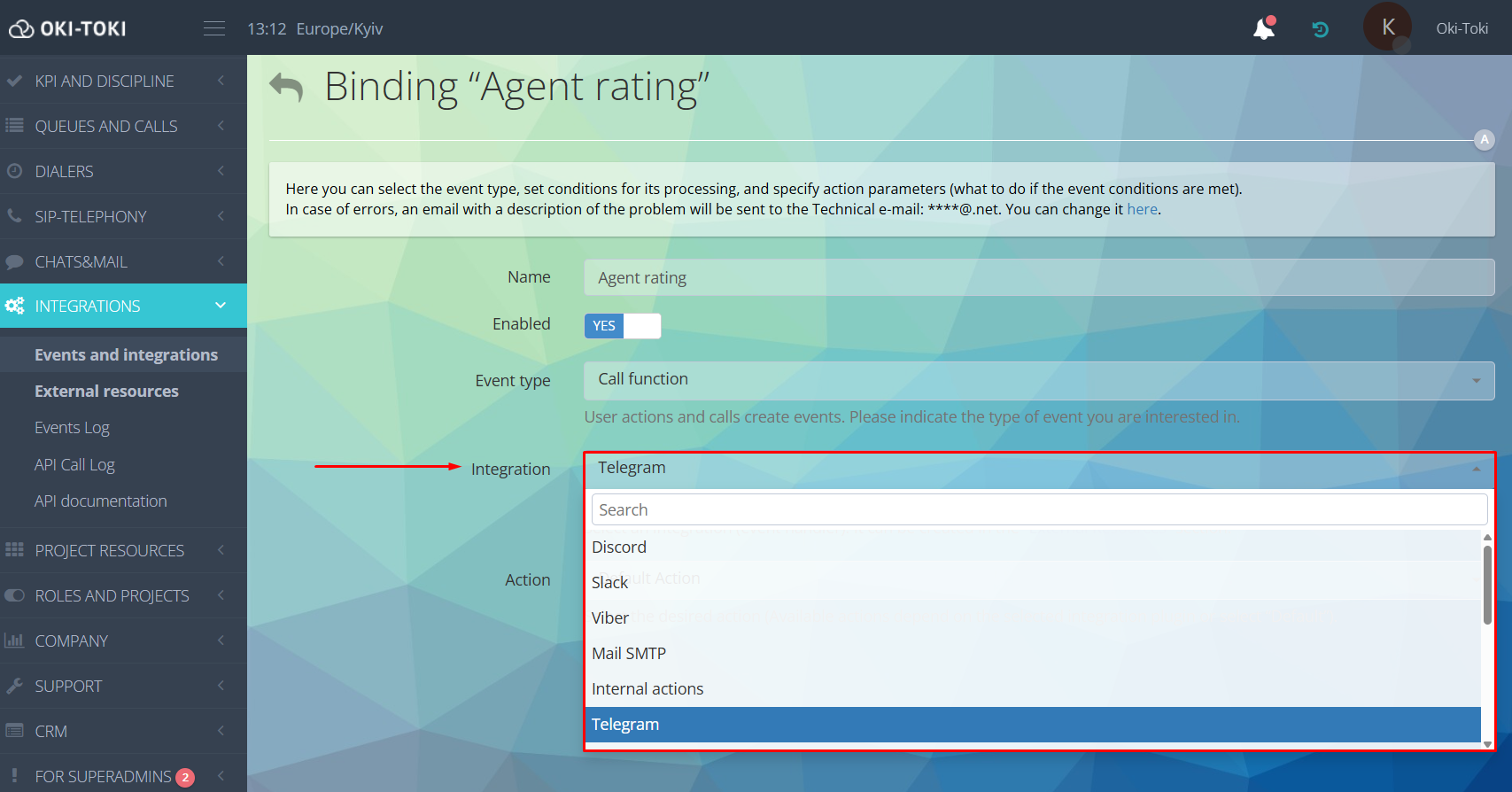 Choosing integration 